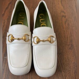 Gucci Women's White Platform Loafers